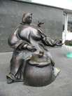 Komarovka, the statue of tradeswoman