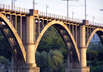Dnepropetrovsk , a bridge across the Dnieper