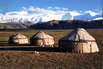 Shepherds dwellings  in the steppe of Kazakhstan