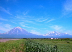 The Far East,  volcanoes in Kamchatka