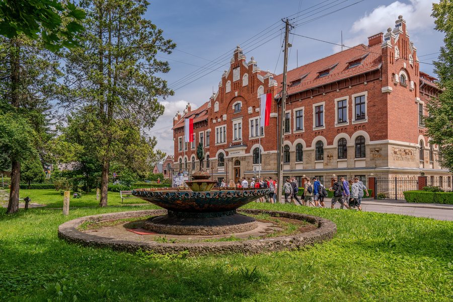 Myślenice historic building at Józefa Piłsudskiego 7