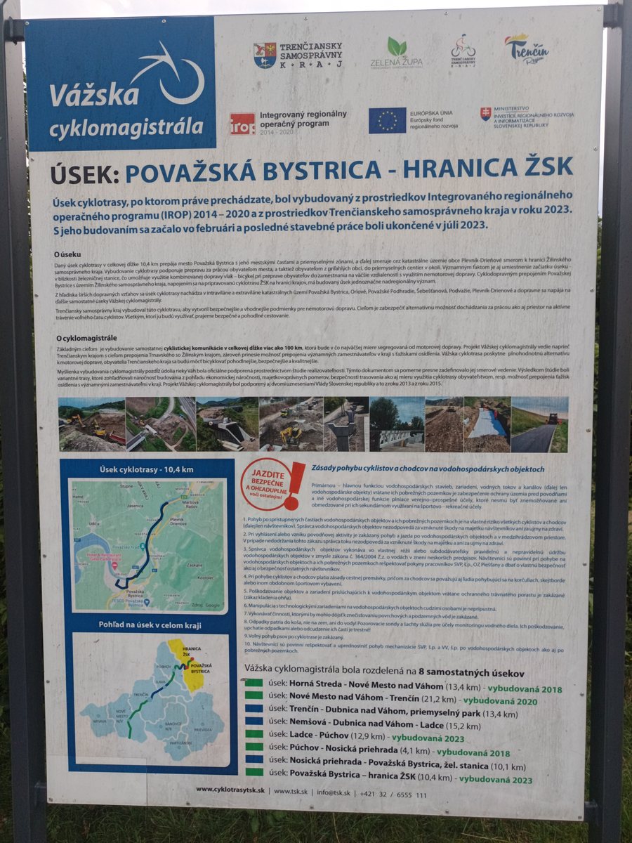 File:Plevník-Drienové, Vážská cyklomagistrála, okres Povážská Bystrica, Trenčínský kraj, Slovensko 2026.jpg