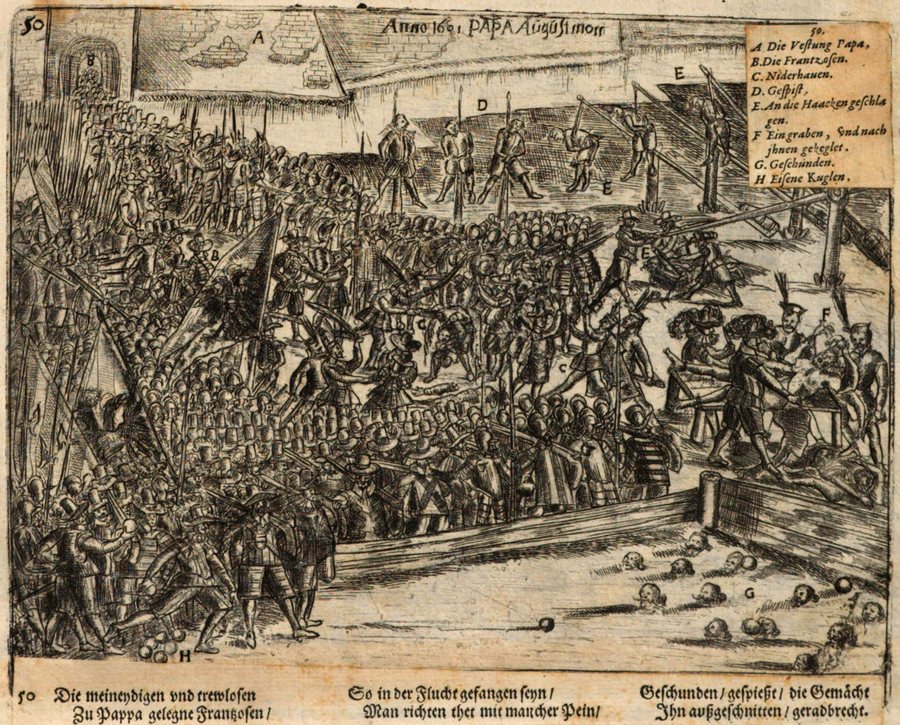 Massacre after the siege of Papa, August 1601