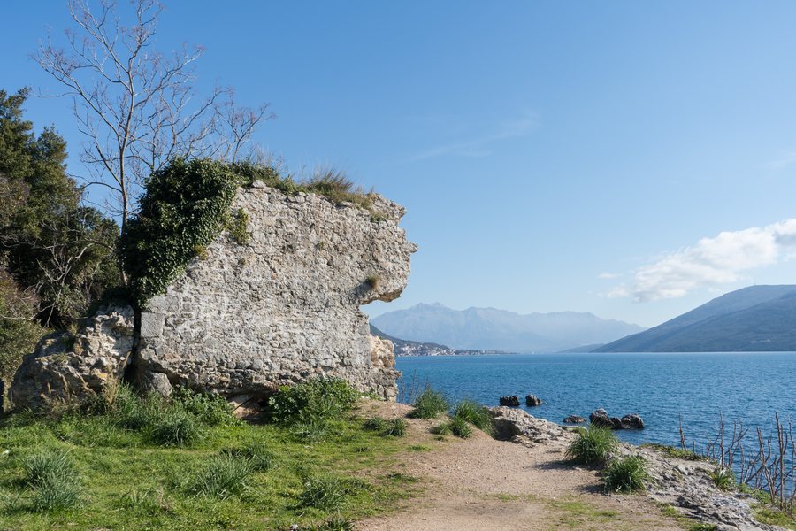 Remains of Venetian citadel in Herceg Novi