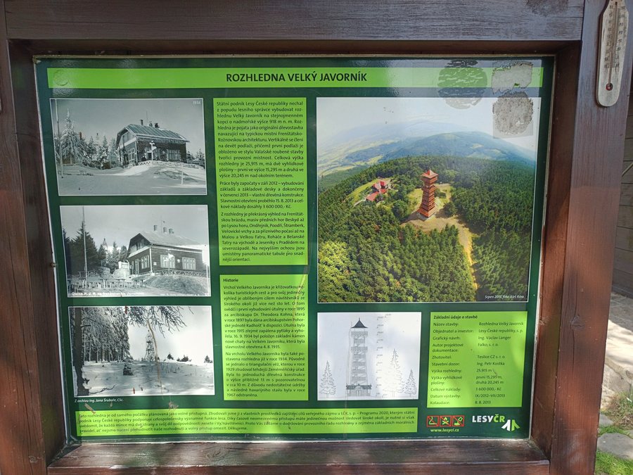 File:Informační tabule Rozhledna Velký Javorník, rozhledna Velký Javorník, Bordovice, okres Nový Jičín.jpg