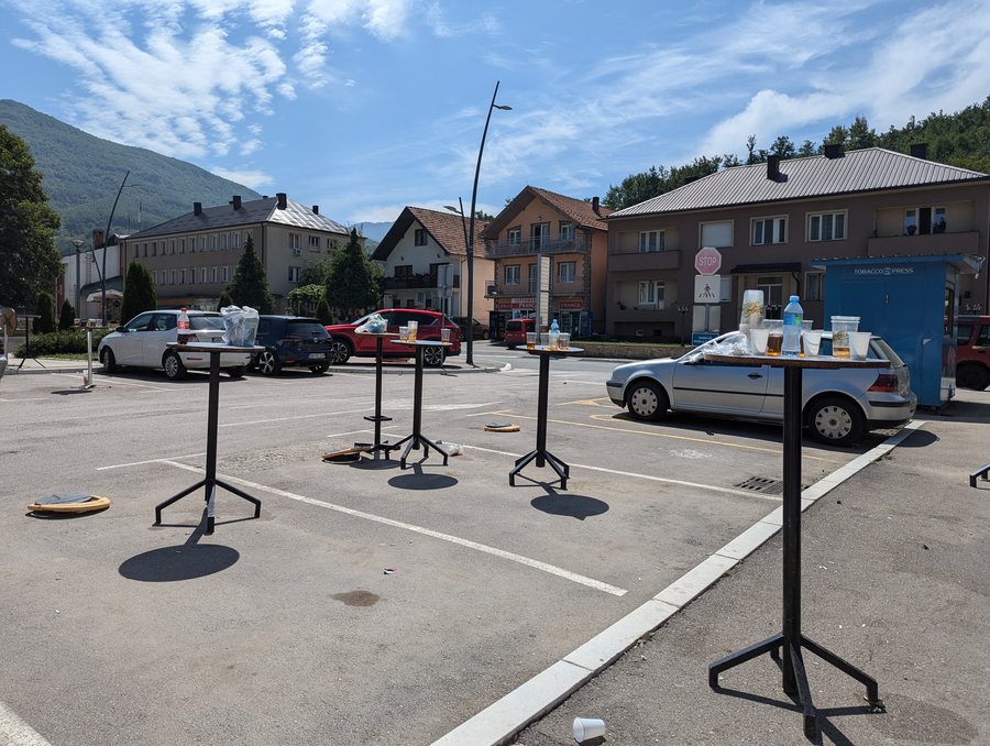 File:Andrijevica central square, morning after the city fest.jpg