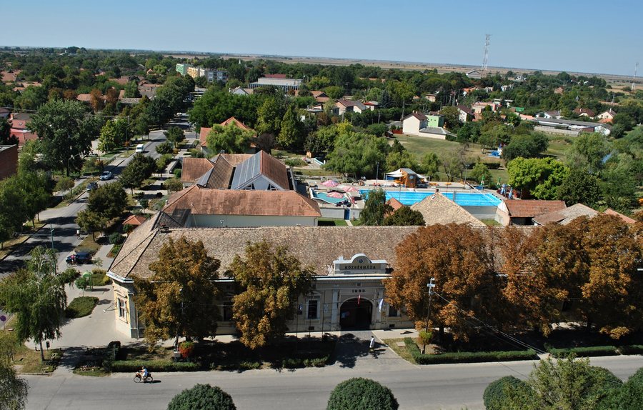 File:Tótkomlós - view from the church tower.jpg