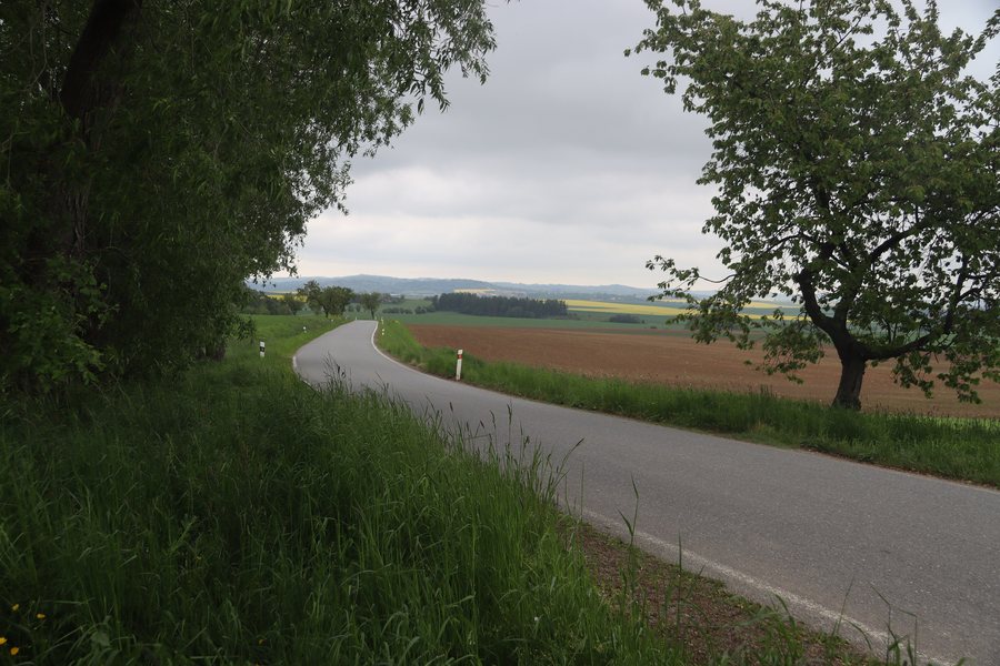 File:Overview of road III 15216 near Bělčovice, Dešná, Jindřichův Hradec District.jpg