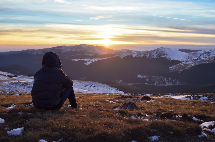 File:Sunset watching on Sinaia mountain (Unsplash).jpg