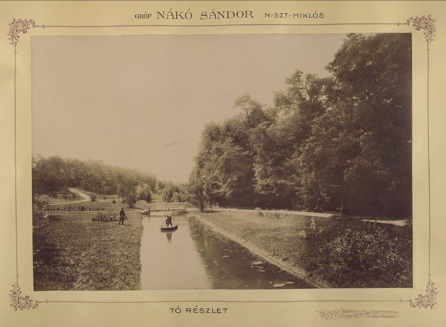 File:Nagyszentmiklós (Sânnicolau Mare), Románia. A Nákó-kastély parkja, 1895-1899 között. - Fortepan 83246.jpg