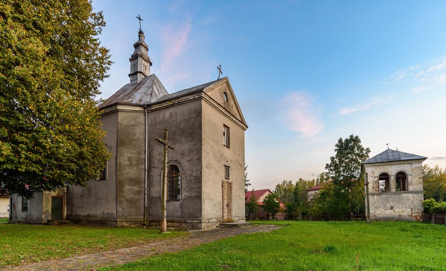 Church formerly a Uniate church of St. Michael the Archangel with bell tower