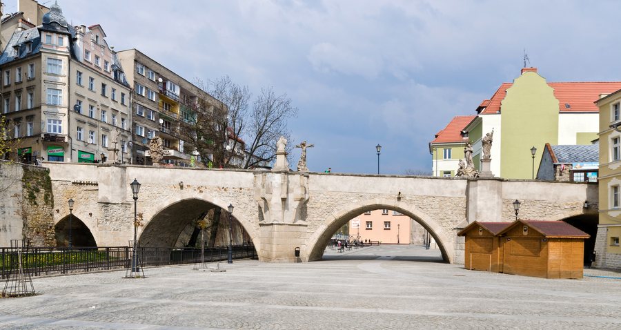 Gothic bridge in Kłodzko