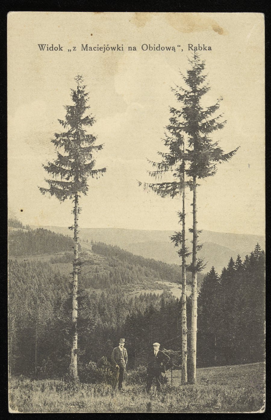 Widok z „Maciejówki na Obidową”, Rabka, 1912