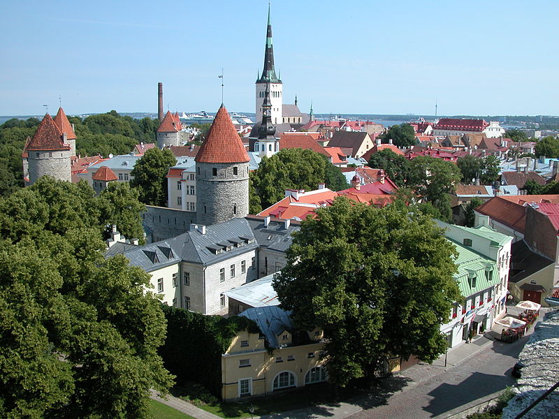 Tallinns Altstadt vom Domberg