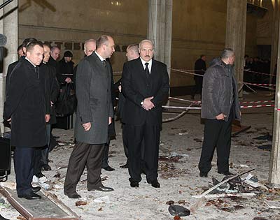 President Alexander Lukashenko visited "Oktyabrskaya" metro station